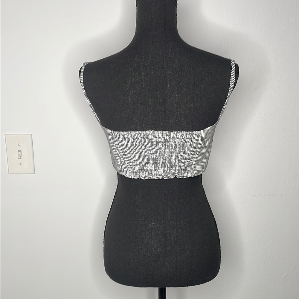 BRANDY MELVILLE Striped Black and White Women's Top - Picture 3 of 10